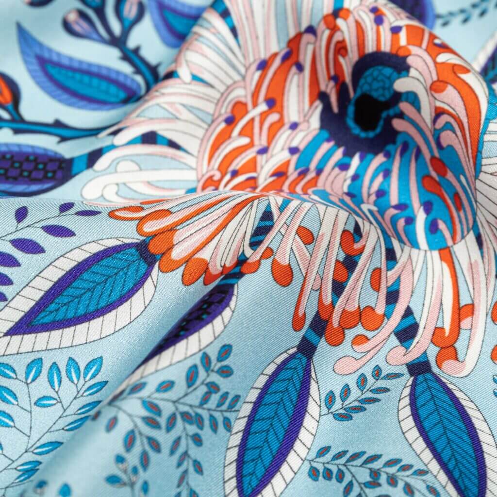 How To Use Square Silk Scarf For Curly Hair - Muriersilk