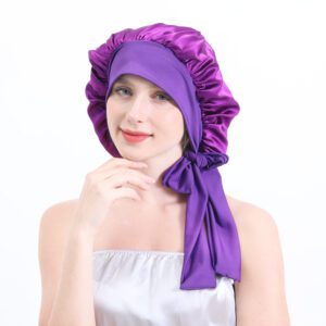 Adjustable Silk Sleep Cap For Women